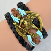 Load image into Gallery viewer, Harry Multilayer Braided Bracelets Vintage Owl Deathly Hallows wings Infinity Bracelet Bangle Gryffindor Slytherin Free Shiping