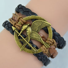 Load image into Gallery viewer, Harry Multilayer Braided Bracelets Vintage Owl Deathly Hallows wings Infinity Bracelet Bangle Gryffindor Slytherin Free Shiping