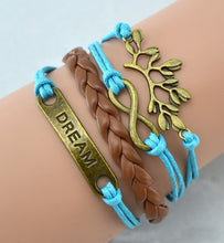 Load image into Gallery viewer, Harry Multilayer Braided Bracelets Vintage Owl Deathly Hallows wings Infinity Bracelet Bangle Gryffindor Slytherin Free Shiping